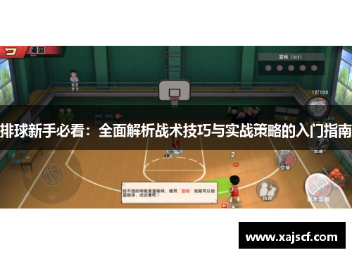 排球新手必看：全面解析战术技巧与实战策略的入门指南